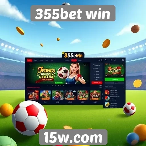 Interface do usuário do site 355bet win em foco