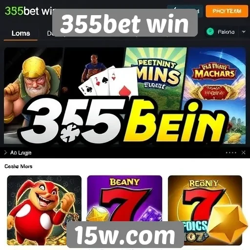 Variedade de jogos disponíveis na plataforma 355bet win